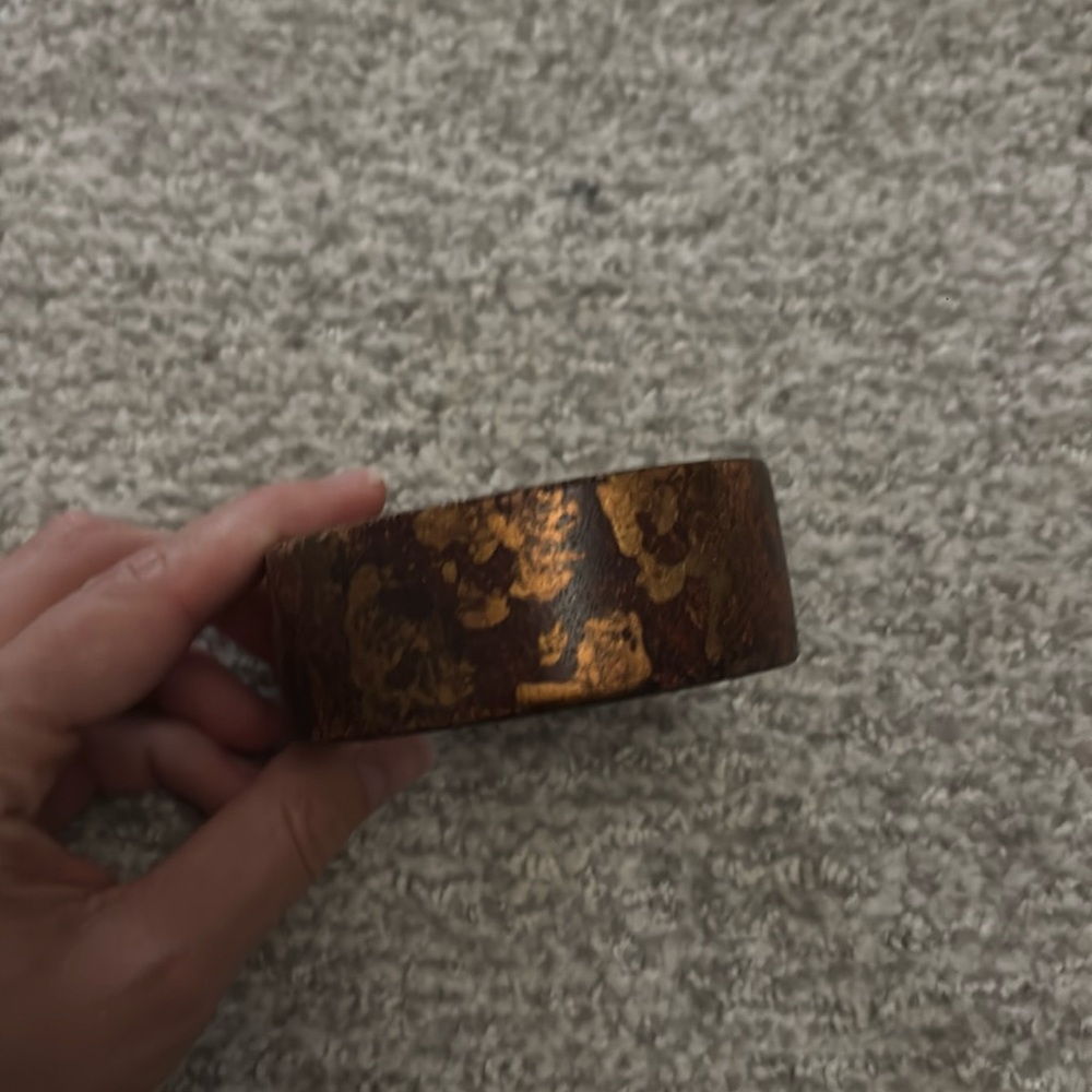 Wooden bangle bracelet